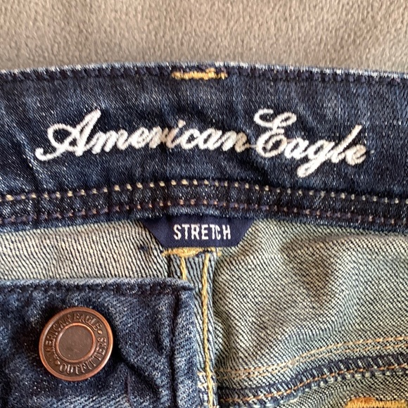 American Eagle Original Boot Cut Stretch Blue Jeans Womens Size 6 - Picture 5 of 7
